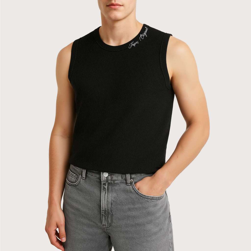 Áo Tanktop Fapas Waff, Áo Ba Lỗ Fapas, Áo 3 Lỗ Phom Regular Chất Thun Waffle Tổ Ong Cao Cấp