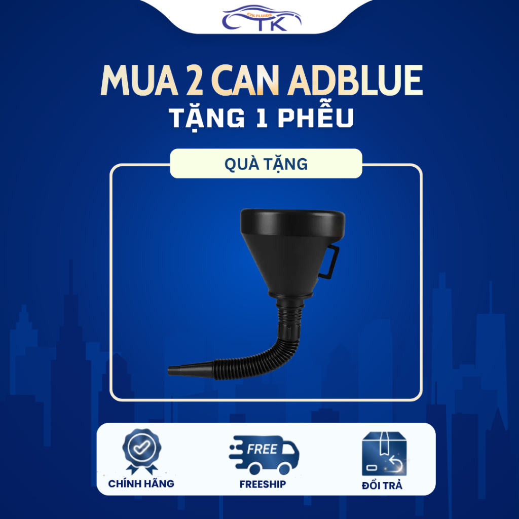 [ Quà tặng ] Phễu rót dung dịch Adblue , Nước Rửa Kính Ô Tô
