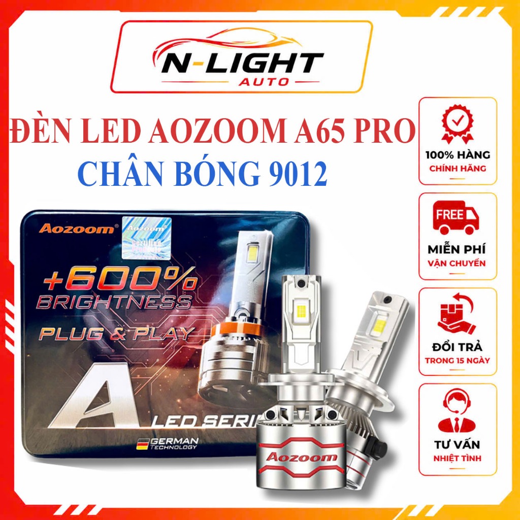 Đèn Led Aozoom A65 -Chân Bóng 9012 - Công Suất 65W