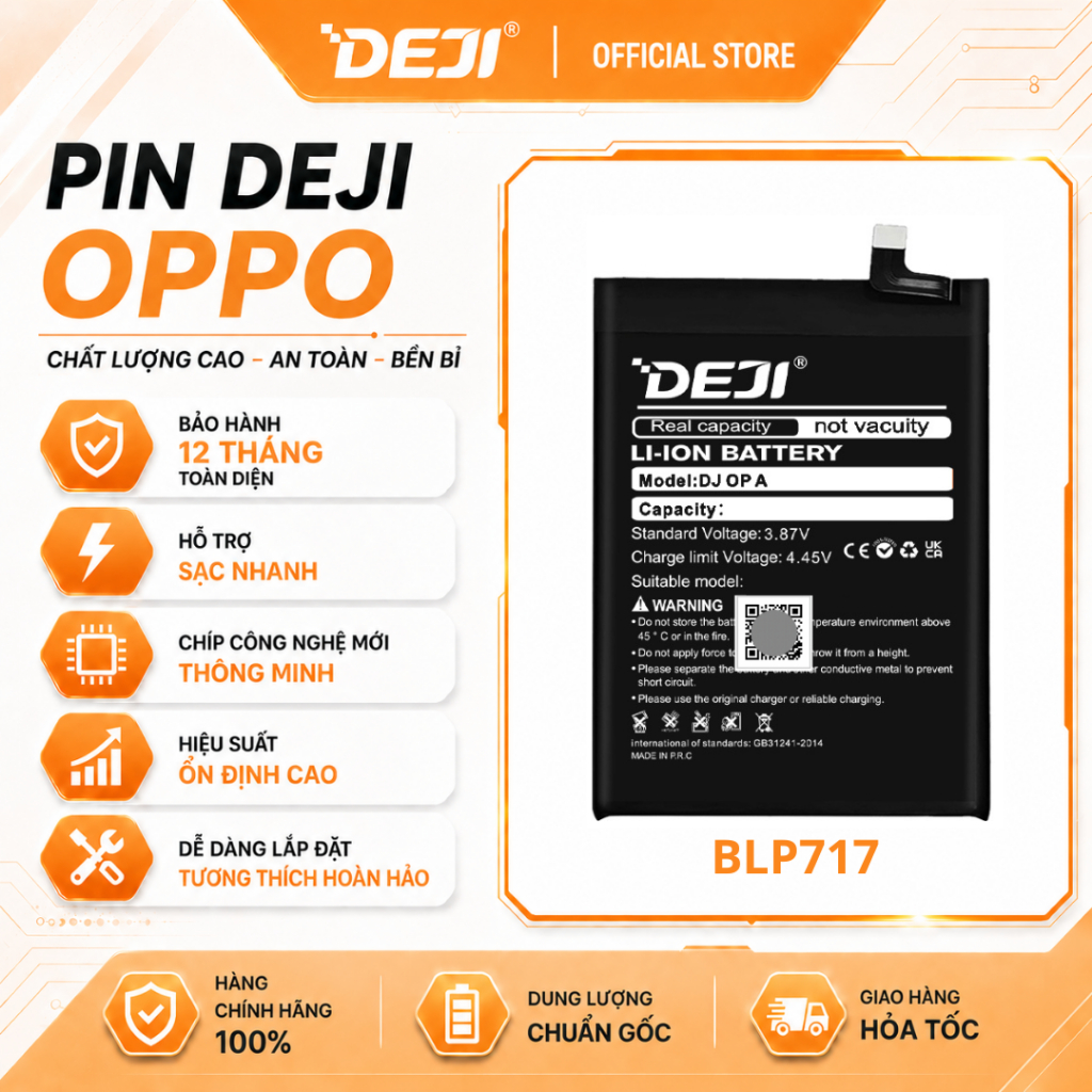 Pin Deji Oppo Reno Z (4035mAh) | BLP717