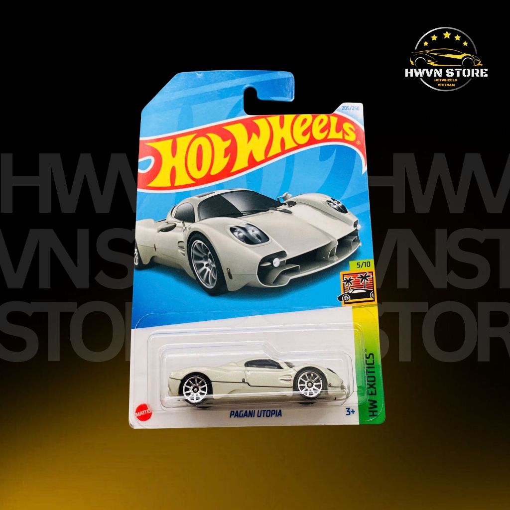 Xe mô hình Hotwheels Pagani Utopia màu sữa