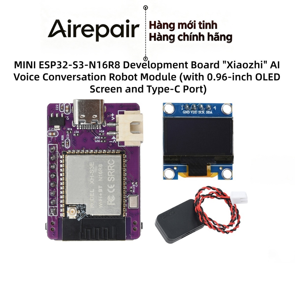 Airepair MINI ESP32 S3 N16R8 Bo mạch Phát triển Module Chatbot AI bằng giọng nói "Xiaozhi"
