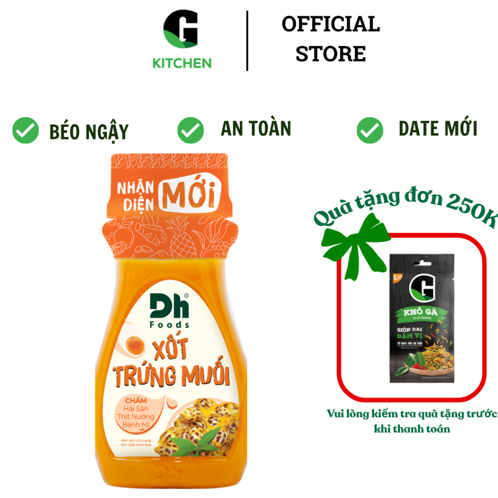 Sốt Trứng Muối DH Food G Kitchen 100g [Giao toàn quốc]