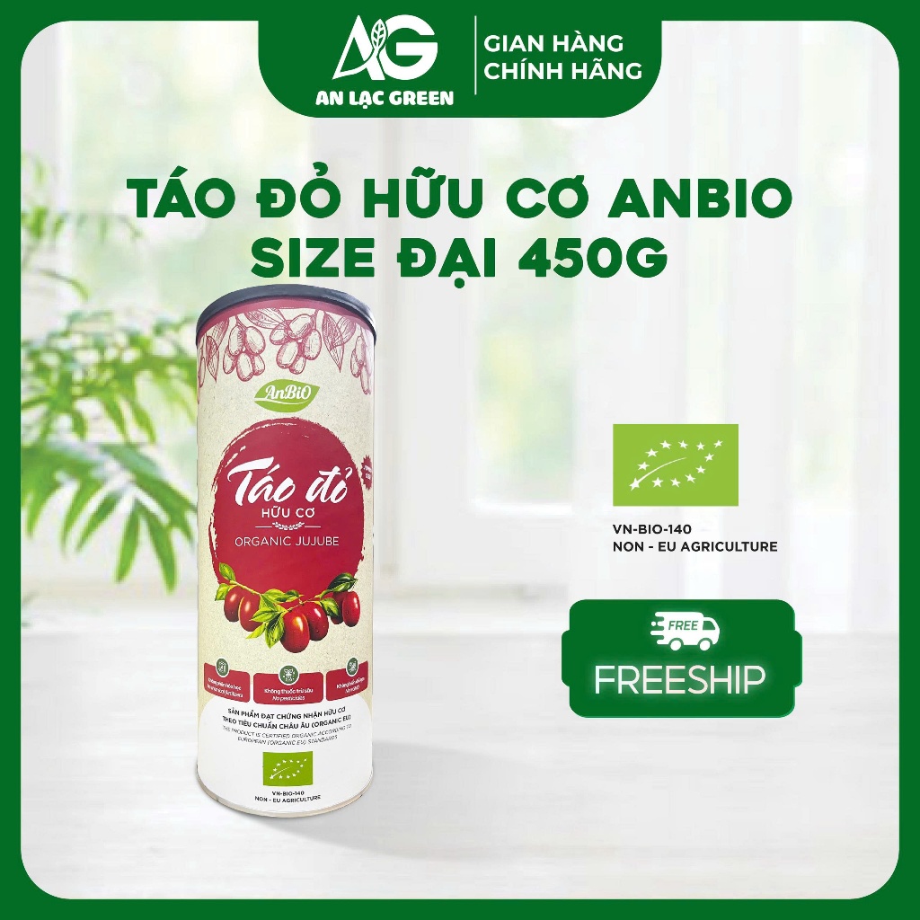 Táo Đỏ Hữu Cơ ANBIO - tăng cường miễn dịch, an thần, đẹp da, tốt cho tiêu hóa