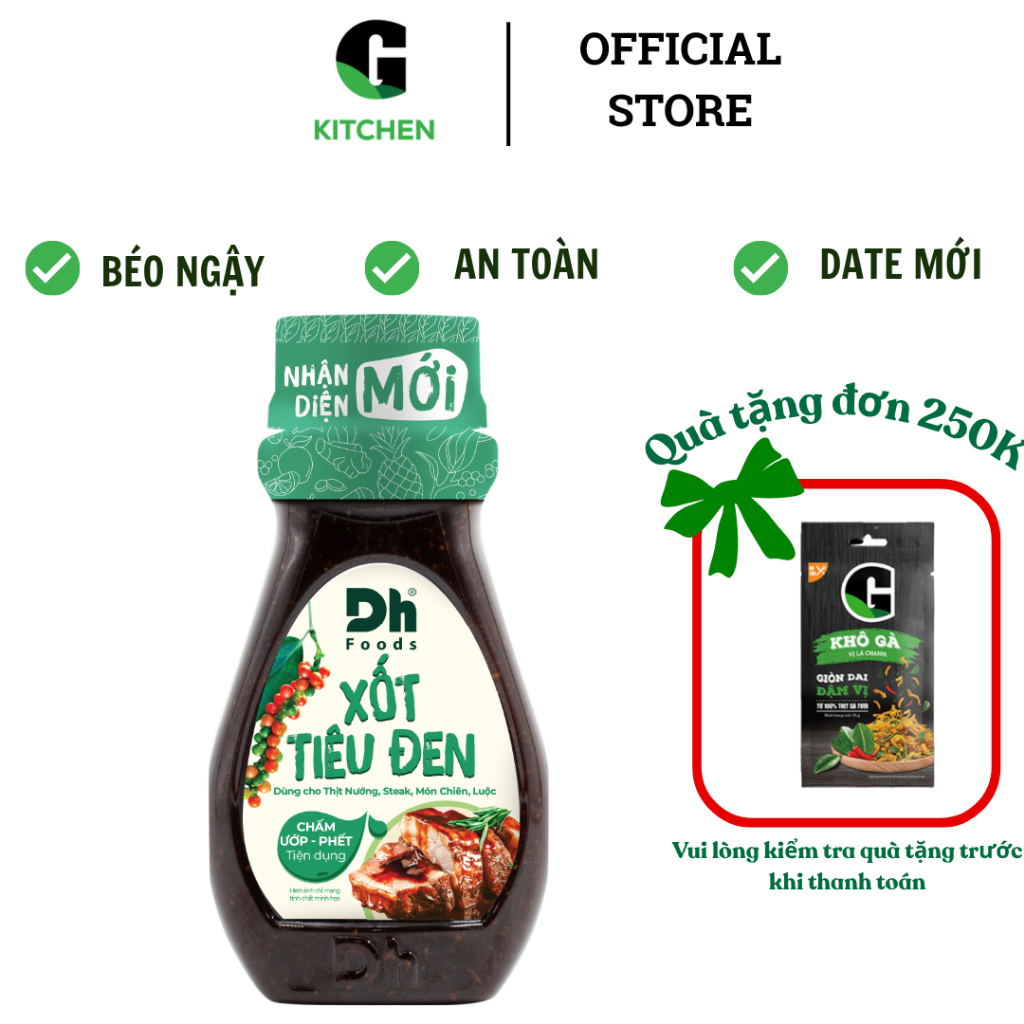Sốt Tiêu Đen 200g Dhfood