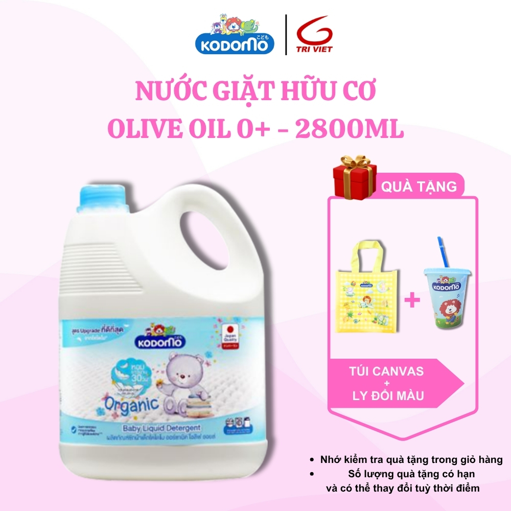 Nước Giặt Quần Áo Trẻ Em Organic Kodomo Tinh Dầu Oliu - 2800ML