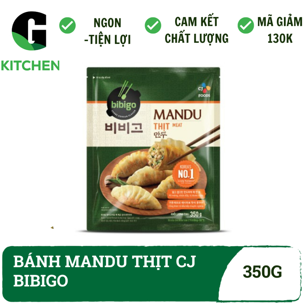 Mandu Thịt CJ Bibigo gói 350g