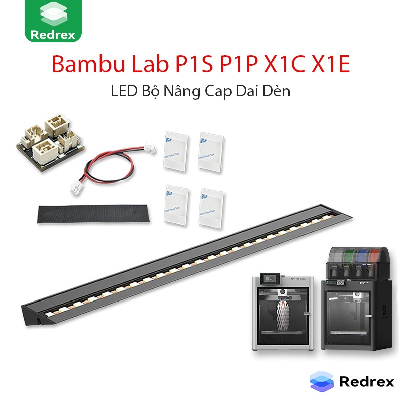 UniTak3D Máy in 3D LED Bộ Nâng Cấp Dải Đèn for Bambu Lab P1S P1P X1C X1E Lắp đặt nam châm
