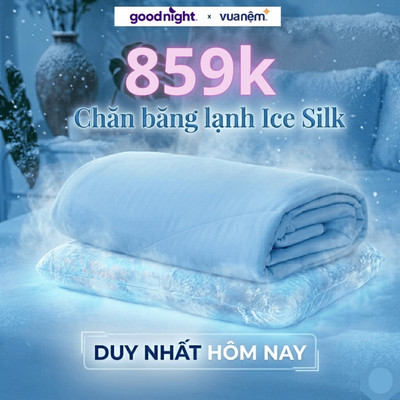 [VOUCHER TẠI LIVE] Chăn Điều Hòa Cao Cấp Amando Ice Silk 2mx2m2, Chăn Mùa Hè Mát Lạnh, Chăn Chần, Mền Lạnh, Chăn Lạnh