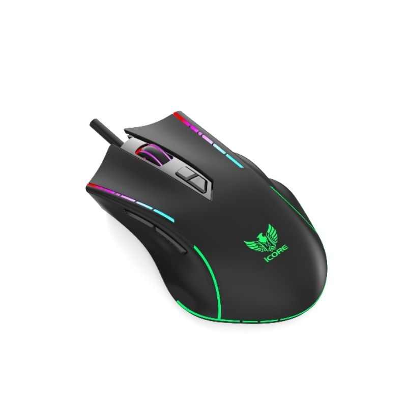Chuột Gaming Có Dây iCore GM03 LED RGB – DPI Cao, Chơi Game Mượt, Hàng Mới, Bảo Hành 12 Tháng.