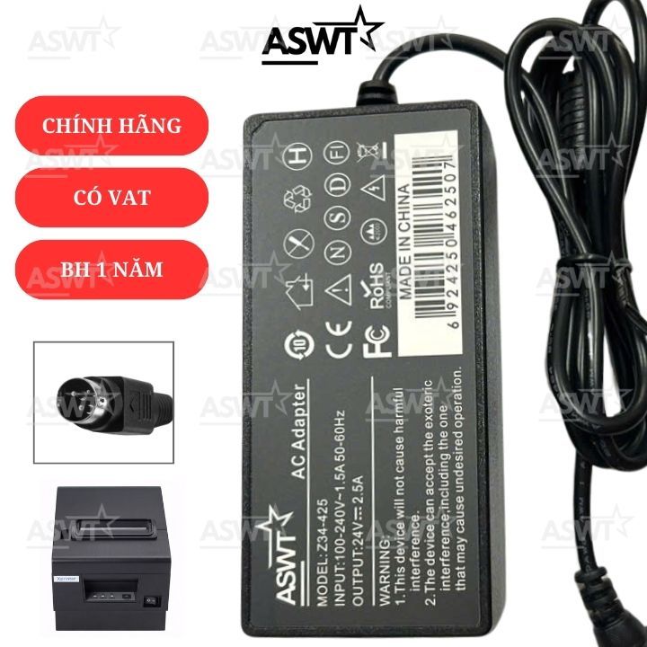 Cục nguồn máy in mã mạch, máy in tem đơn hàng Xprinter XP-480B XP480B - bảo hành 12 tháng