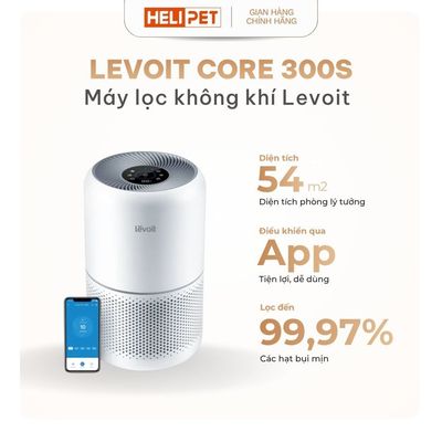 [BH 24 Tháng] Máy Lọc Không Khí Levoit Core 300S 54m2 - Lọc Bụi Mịn, Kết Nối App, Hẹn Giờ