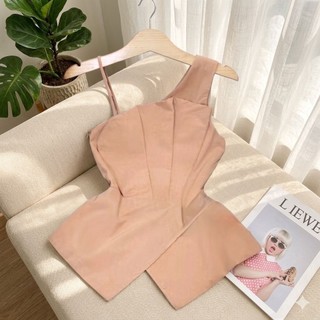 áo peplum lệch vai