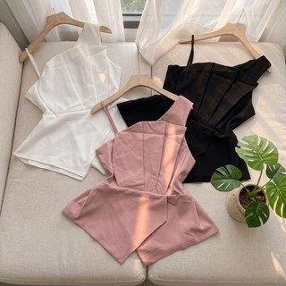 áo peplum lệch vai