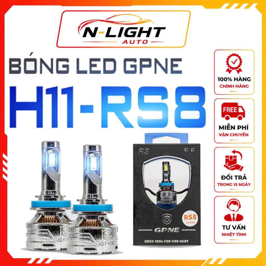 Đèn Led Tăng Sáng GPNE Chân H11 – RS8