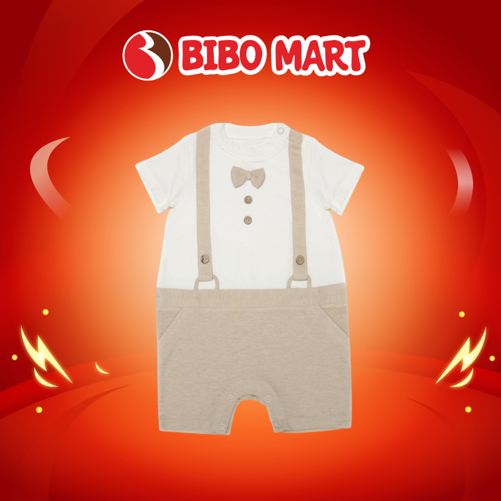 Romper Đùi Bé Trai Bibo’s Be Đính Nơ Chất Liệu Cao Cấp Mềm Mại Cho Bé - Bibo Mart