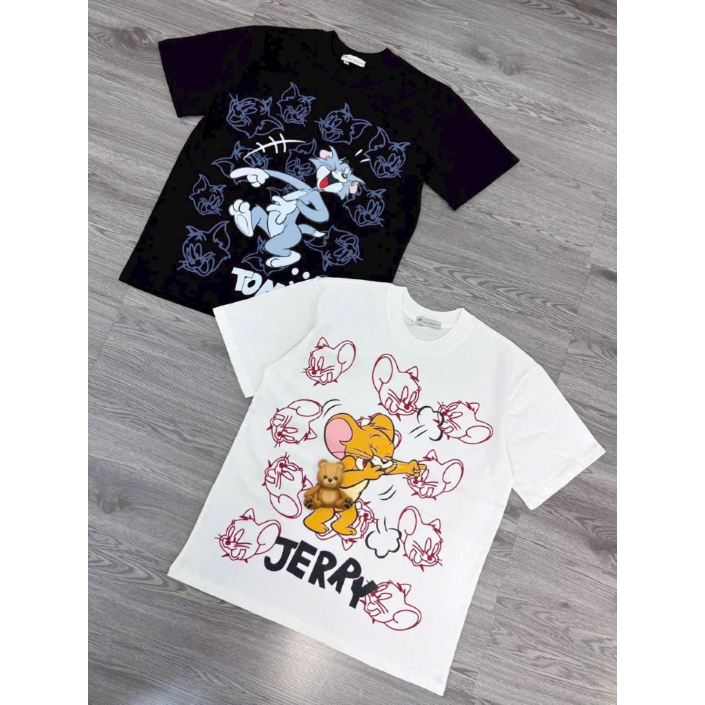 [Vải Xịn] Áo Thun Tom Jerry Cartoon Cotton Cao Cấp - Mỹ Tú Store