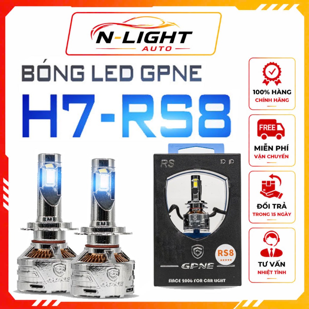 Đèn Led Tăng Sáng GPNE Chân H7 – RS8