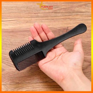 Lược Tỉa Tóc 2 Đầu Cho Nam Nữ - Lược Cắt Tóc Kèm Lưỡi Dao, Tỉa Tóc Mỏng Tại Nhà, Salon Chuyên Dụng