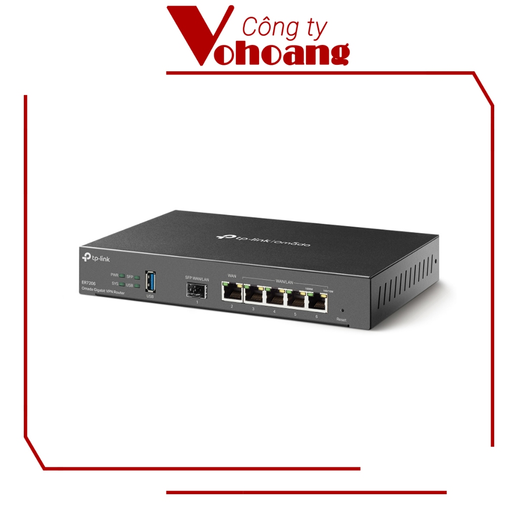 Bộ định tuyến doanh nghiệp TP-Link Omada ER7206 VPN Gigabit, Gateway chuyên nghiệp, bảo mật, tin cậy