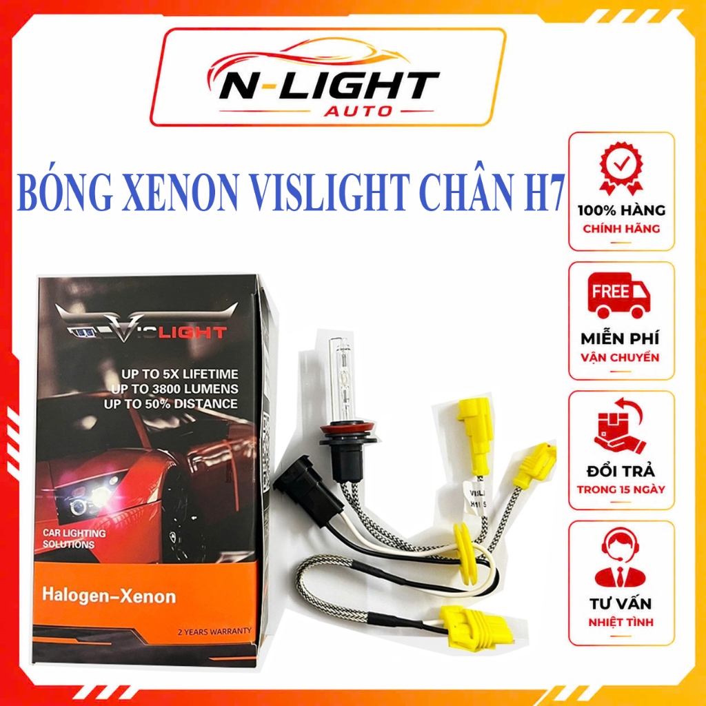 Bóng Xenon Vislight H7 Siêu Sáng