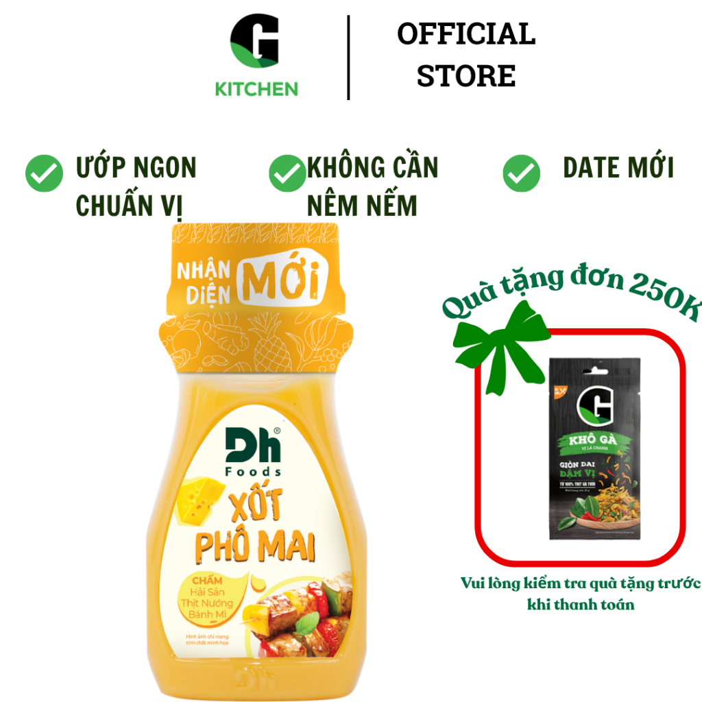 Sốt Phô Mai DH Food 100g [Giao toàn quốc]