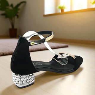 Giày cao gót nữ 5p gót đa cổ đồng - SD07