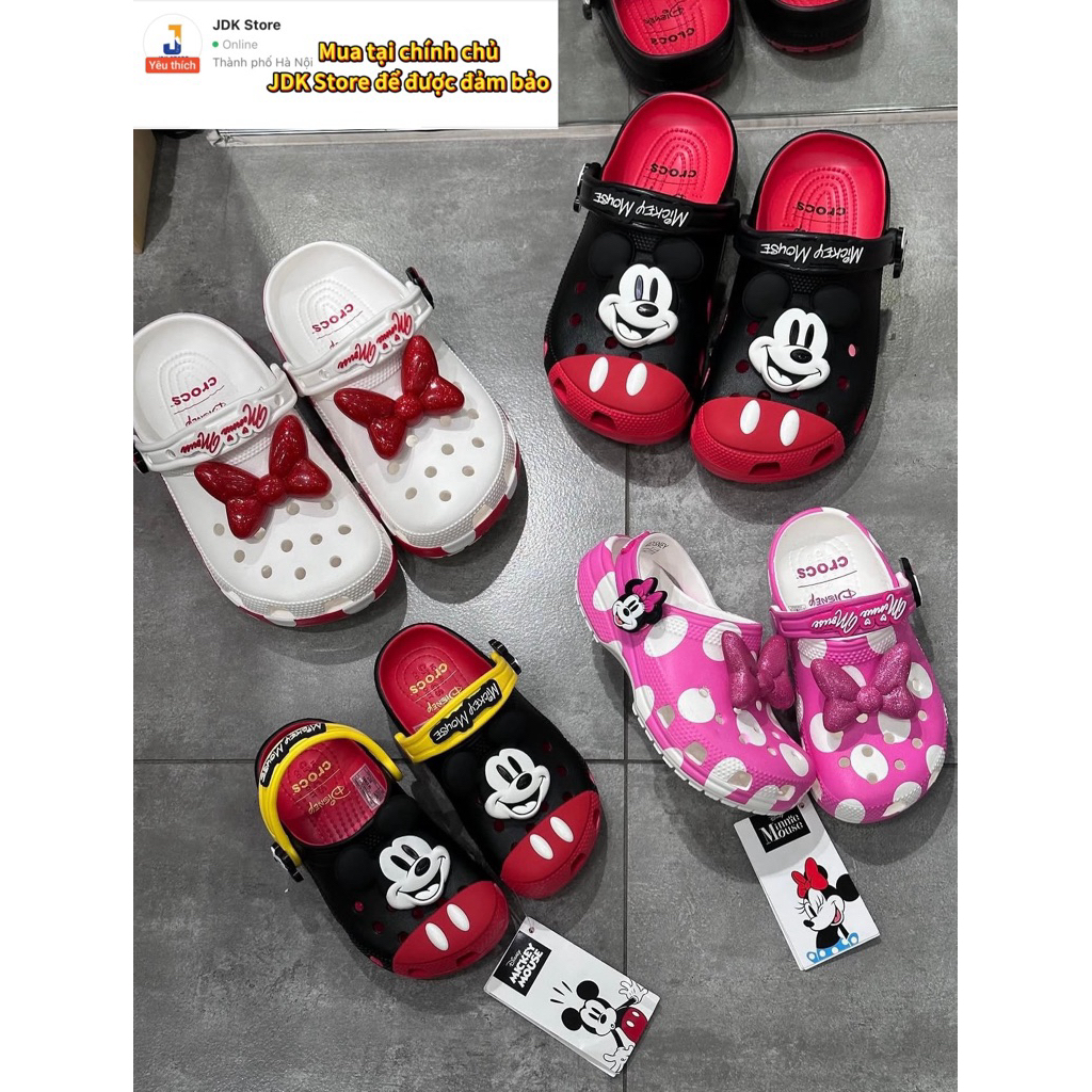 JDK Store_Dép Sục Classic Minnie Mouse Người Lớn