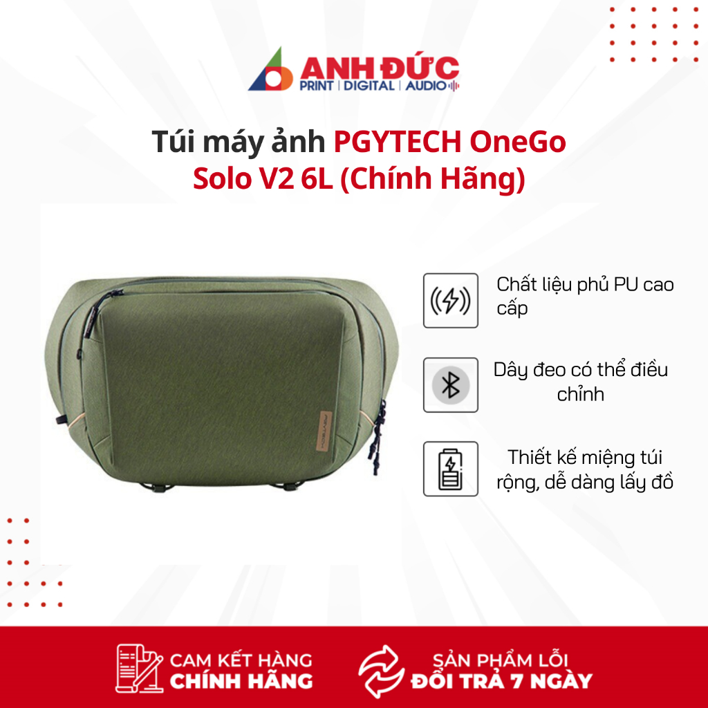 Túi máy ảnh PGYTECH OneGo Solo V2 6L - Chính Hãng