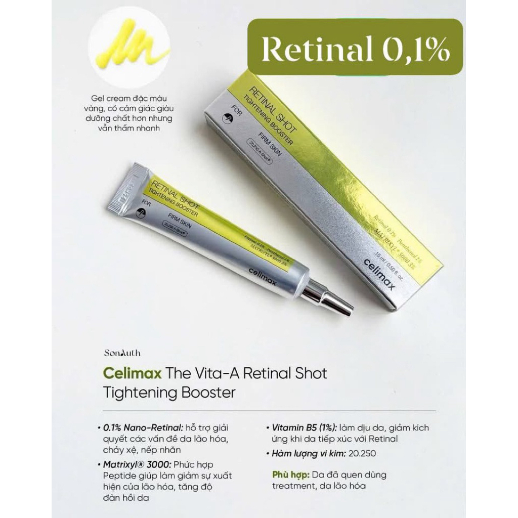 Kem chống lão hoá Retinal Celimax 15g