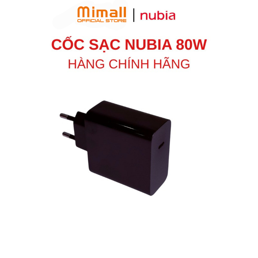 CỐC SẠC NHANH NUBIA 80W - HÀNG CHÍNH HÃNG