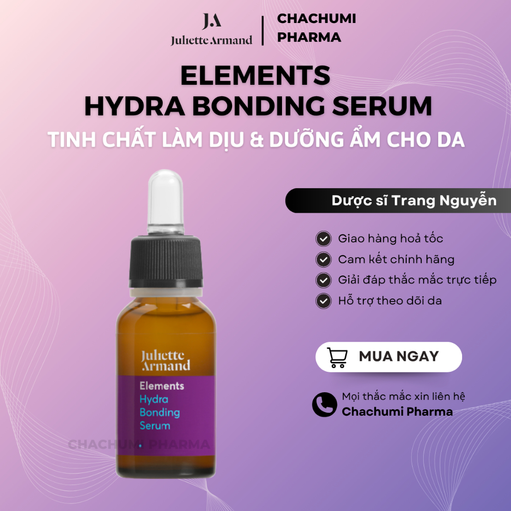 Juliette Armand Elements Hydra Bonding Serum Tinh Chất Làm Dịu & Dưỡng Ẩm Cho Da 20ml