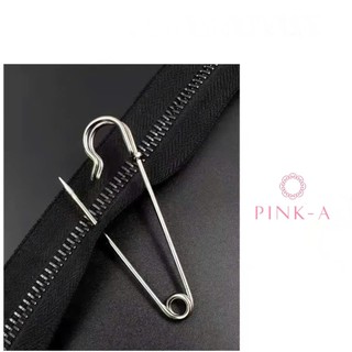 *(Set 3 cái) Cài áo kim băng màu đồng và cài áo kim băng inox gắn hoa/phụ kiện