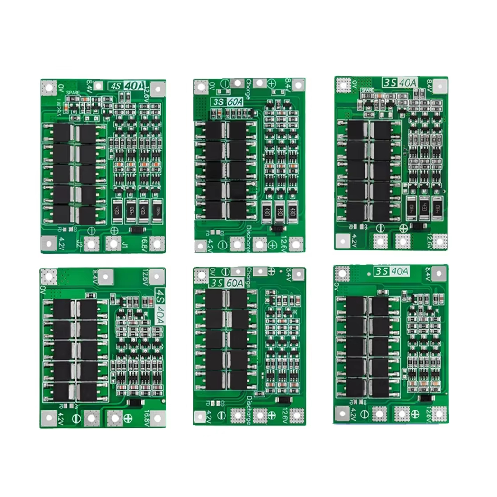 Mạch Bảo Vệ Pin Lithium BMS 3S/4S 40A 60A – Dùng cho pin Li-ion 18650 3.7V