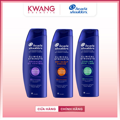 Dầu Gội HEAD & SHOULDERS Clinical Strength 4X Dành Cho Da Đầu Có Gàu/ Khô/ Ngứa/ Dầu 400ml Chính Hãng