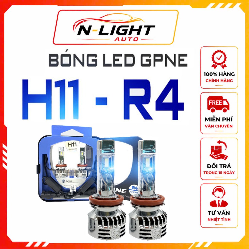 Đèn Led Tăng Sáng GPNE Chân H11 – R4