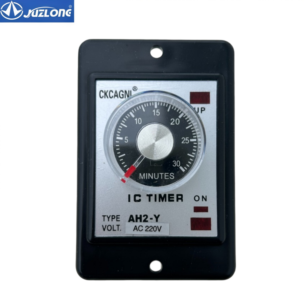 AH2-Y 6s 10s 30s 60s 10 phút 30 phút 60 phút Rơ le thời gian 220V, 2 tiếp điểm độc lập