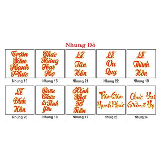 combo 3 mẫu(chọn mã số)trang trí đám cưới,wedding