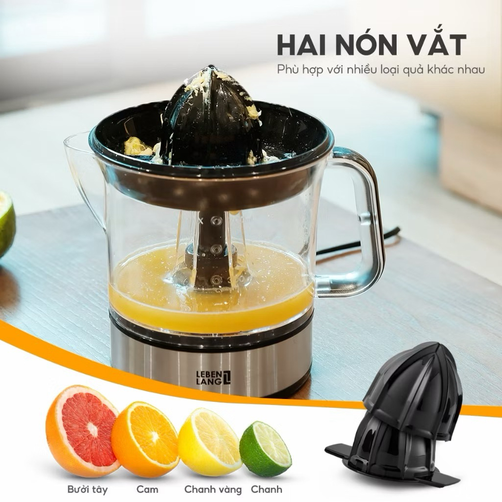 Máy vắt cam LEBENLANG LB389, 700ml, công suất 40W mẫu mới