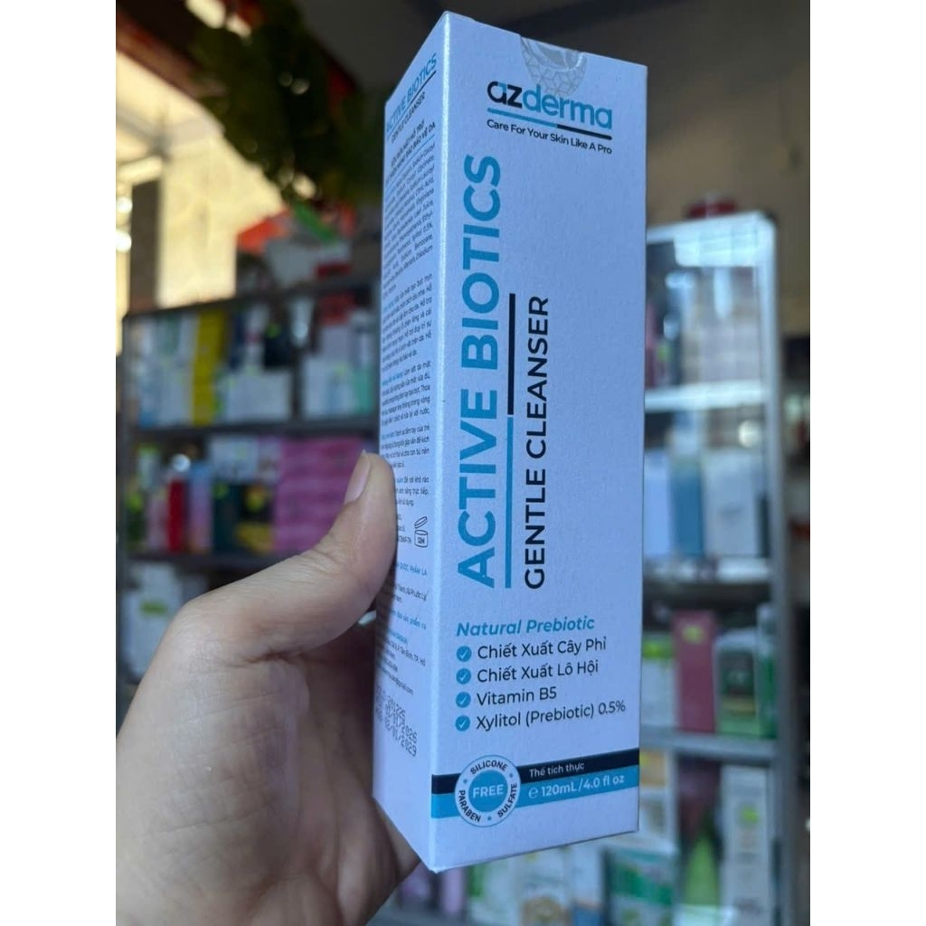 (Hàng có sẵn) sữa rửa mặt Azderma Active Biotics Gentle Cleanser 120ml