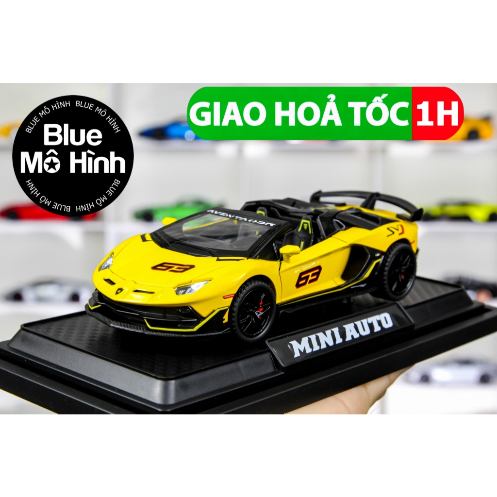 Xe mô hình Aventador SVJ 1:32