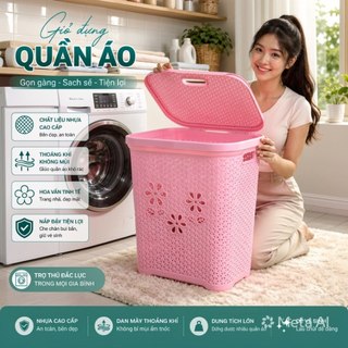 Giỏ đựng đồ nắp hoa Việt Nhật