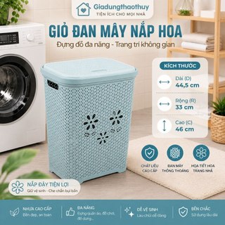 Giỏ đựng đồ nắp hoa Việt Nhật