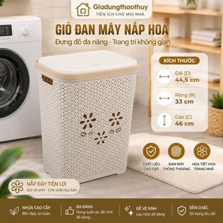 Giỏ đựng đồ nắp hoa Việt Nhật