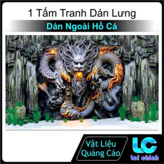 TRANH 3D DÁN HỒ CÁ RỒNG_TRANH LƯNG_R 50
