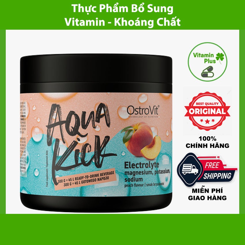 Bột Điện Giải OSTROVIT Aqua Kick Electrolyte 300g (30 lần dùng)