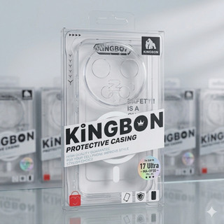 Ốp Lưng Xiaomi KiNGBON Lưng Cứng Viền Dẻo Hít Nam Châm Siêu Chặt cho Xiaomi 17 ProMax/17Ultra