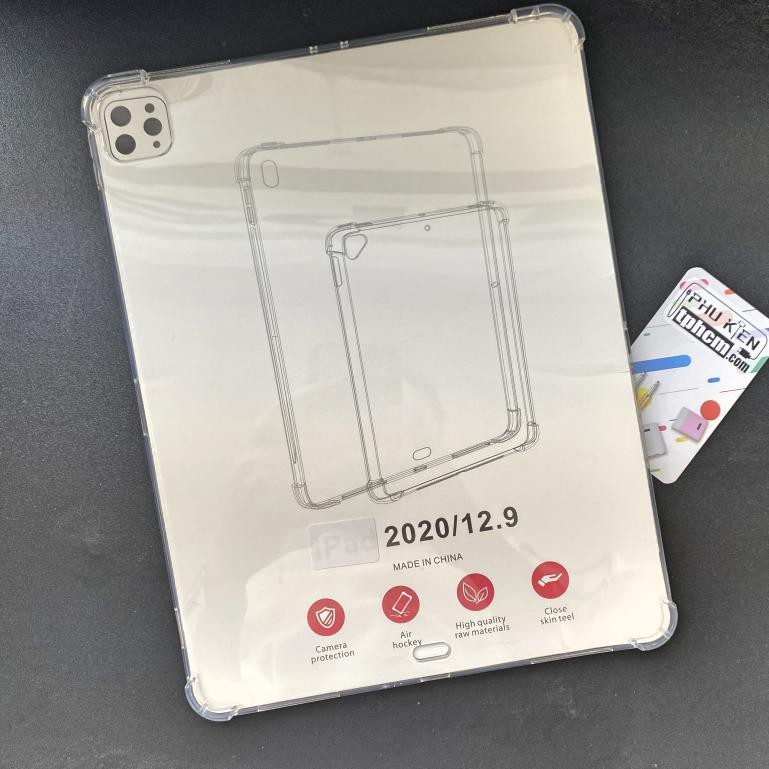 Ốp lưng iPad Pro 12.9 inch 2020 - Pro M1 12.9 inch 2021 - Pro M2 12.9 inch 2022 dẻo Trong suốt Chống