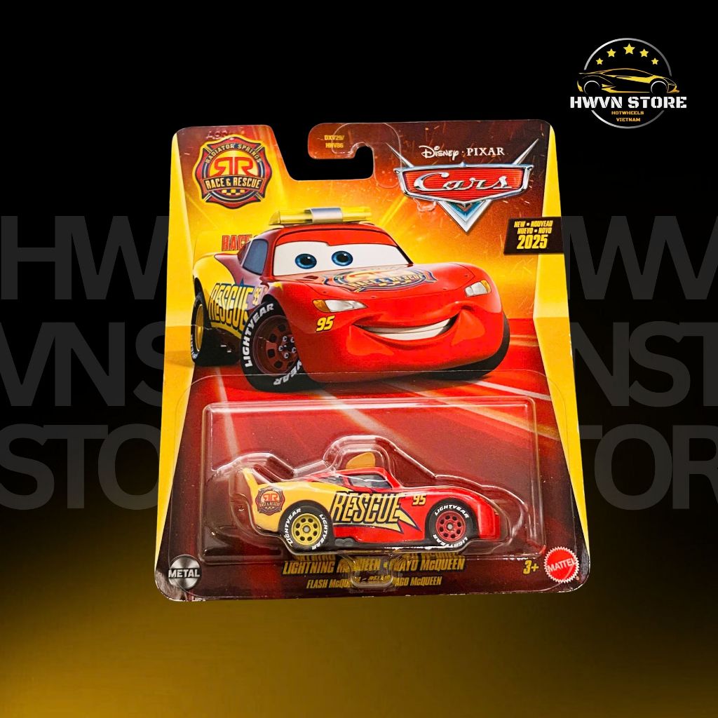 Miniverse - Xe mô hình CARS-Xe mô hình CARS - Mcqueen Rescue (RAYO) màu đỏ