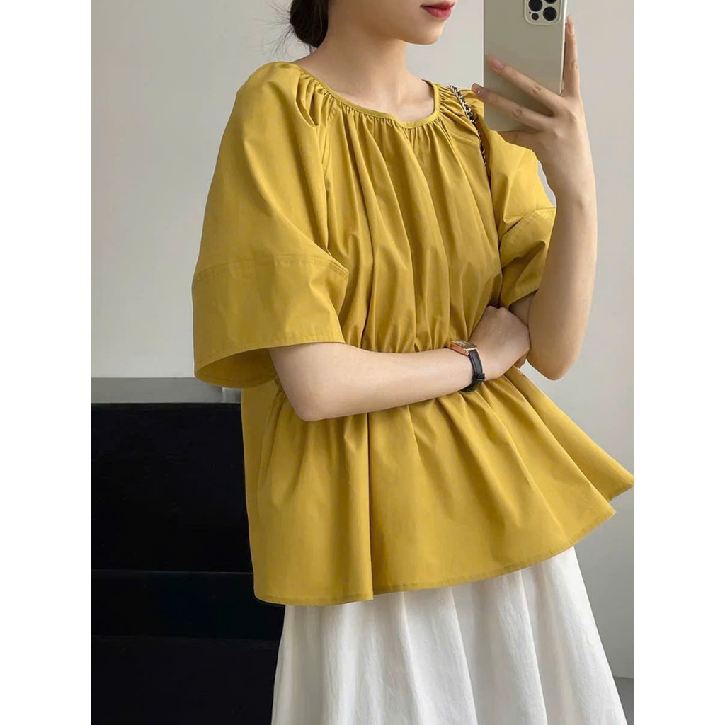 𝗦𝗲𝗻𝗸𝗼 𝗟𝗶𝗻𝗲𝗻 - |BEELY| - Áo Linen thắt nơ sau